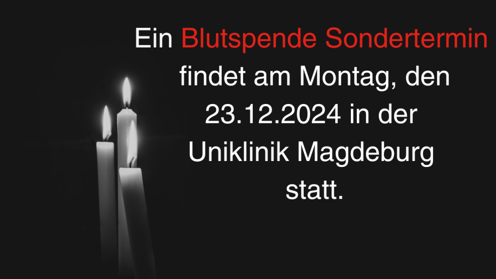 Kerzen Blutspende Magdeburg