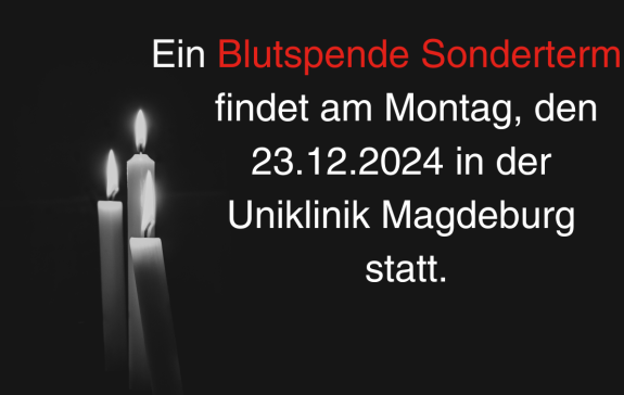 Kerzen Blutspende Magdeburg