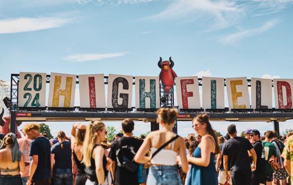 Menschen auf Festival