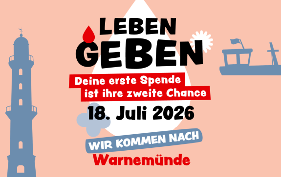 Eine Grafik, auf der steht: Leben Geben, Aktionen, Food, Typisierung und Live-Musik.